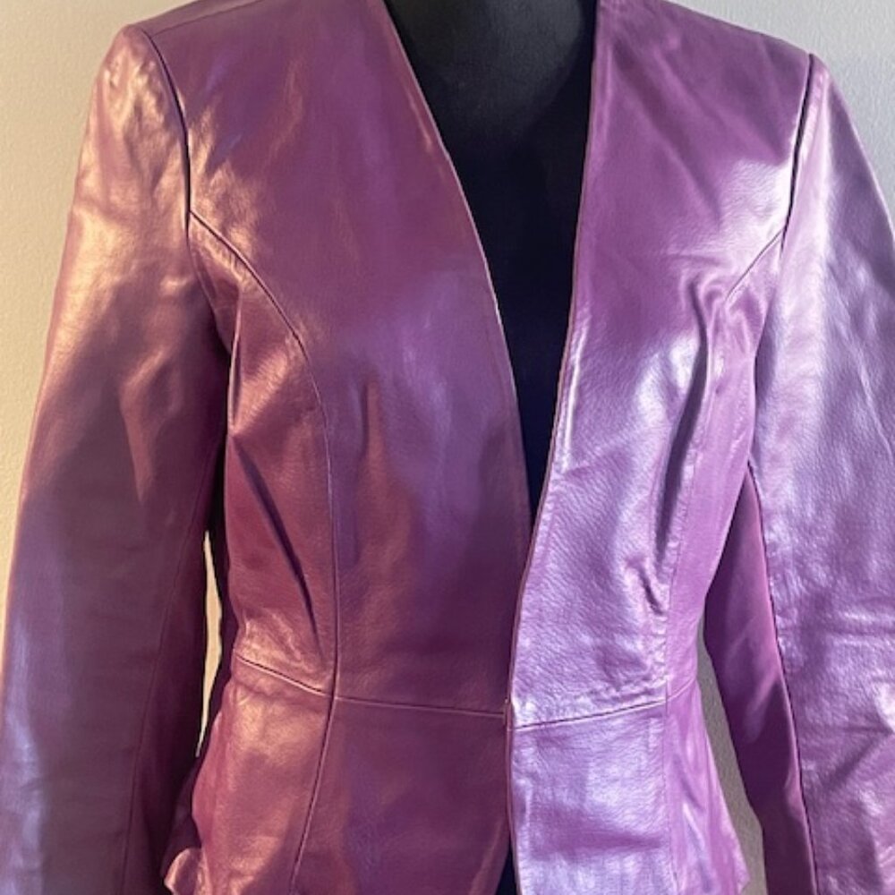 Vintage Pink Leather Jacket